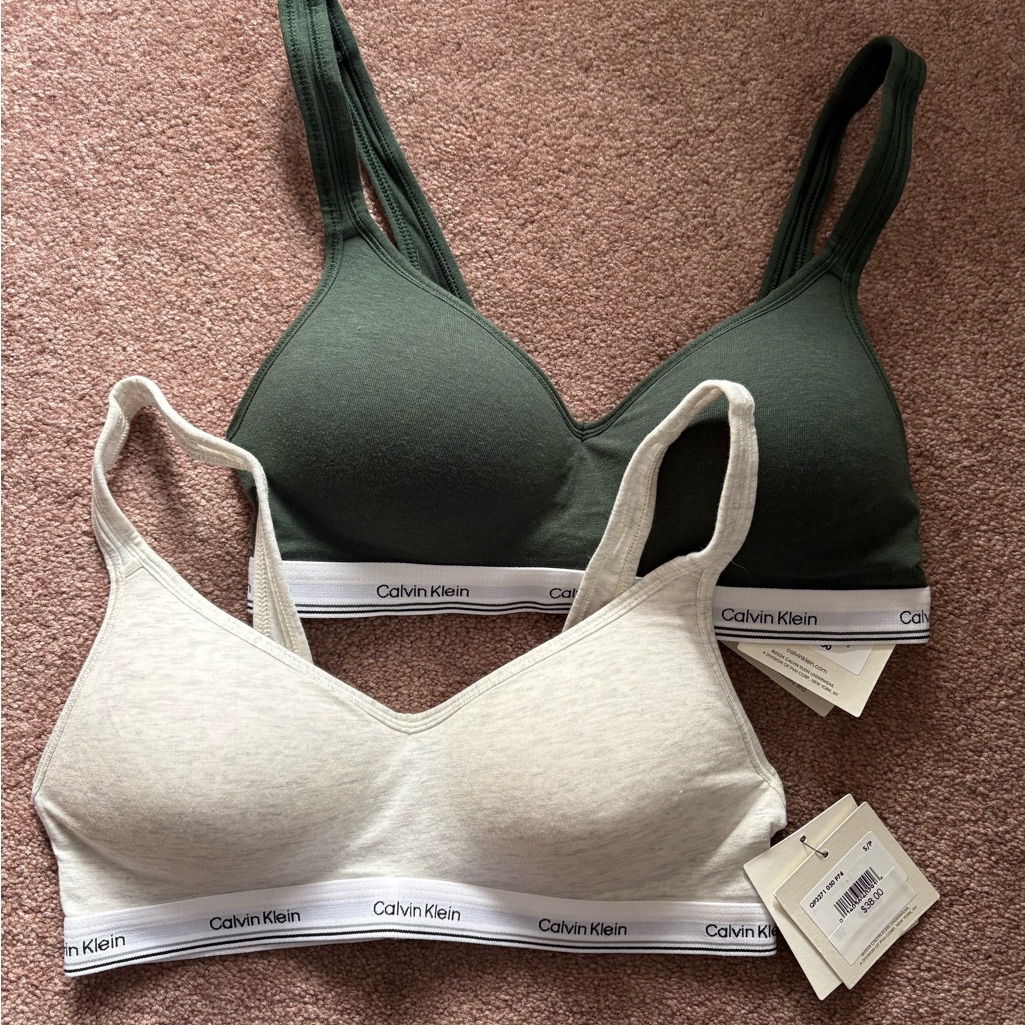 Calvin Klein Set Of 2 Padded Bras Small Nwt